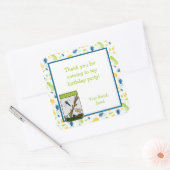 Insecten Bug Jar Verjaardagsfeestje Favor Treat Ba Vierkante Sticker (Envelop)