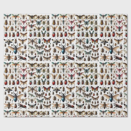 Insecten Cadeaupapier (Vlak)