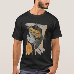 insecten Collectie Soorten Bugs Antiek Entomologie T-shirt