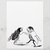  insecten dansen; blauw flesvliegen (Voorkant)