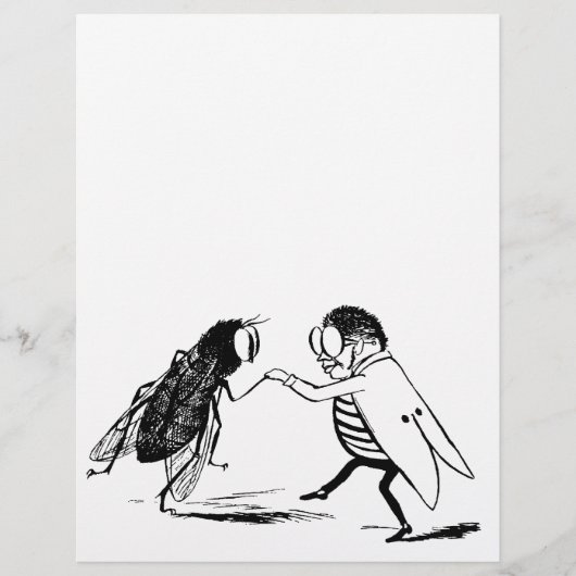 insecten dansen; blauw flesvliegen (Voorkant)