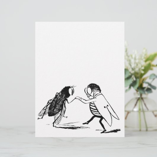 insecten dansen; blauw flesvliegen (Staand voorkant)