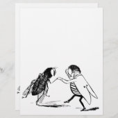 insecten dansen; blauw flesvliegen (Voorkant / Achterkant)