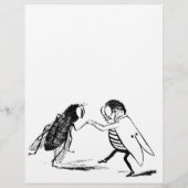 insecten dansen; blauw flesvliegen (Achterkant)