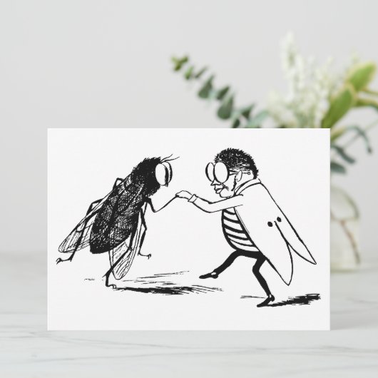 insecten dansen; blauw flesvliegen (Staand voorkant)