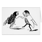  insecten dansen; blauw flesvliegen (Voorkant Horizontaal)