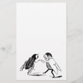  insecten dansen; blauw flesvliegen briefpapier (Voorkant)