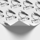  insecten dansen; blauw flesvliegen cadeaupapier (Hoek)