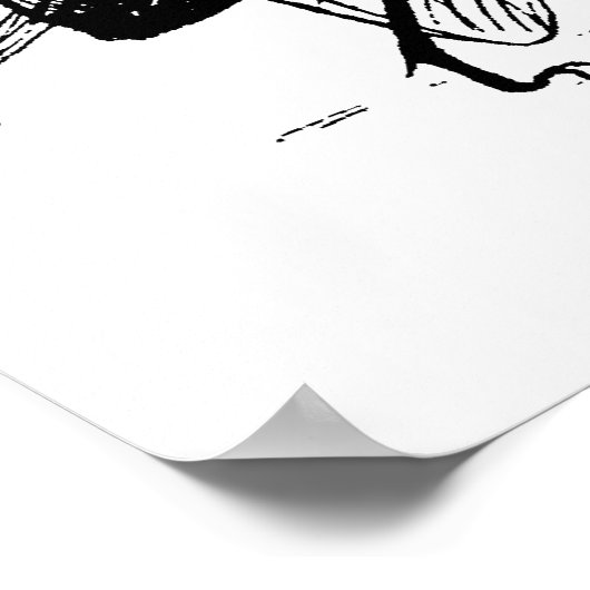 insecten dansen; blauw flesvliegen poster (Hoek)