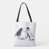 insecten dansen; blauw flesvliegen tote bag (Achterkant)