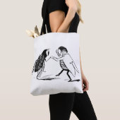 insecten dansen; blauw flesvliegen tote bag (Dichtbij)