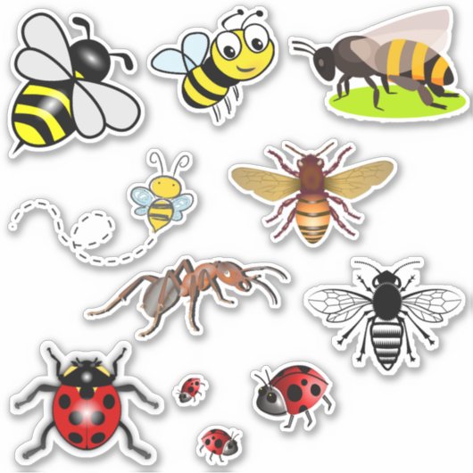 Insecten Decal sheets Sticker (Voorkant)