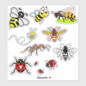 Insecten Decal sheets Sticker (Vel)
