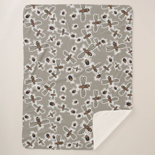 insecten Dekbed Hoesje Sherpa Deken (Voorkant)