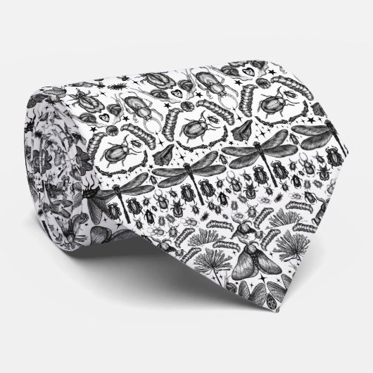 Insecten en bugs stropdas (Opgerold)