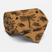  Insecten Entomology Brandy Brown Stropdas (Opgerold)