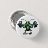 Insecten IJzer Ronde Button 3,2 Cm (Voorkant /achterkant)