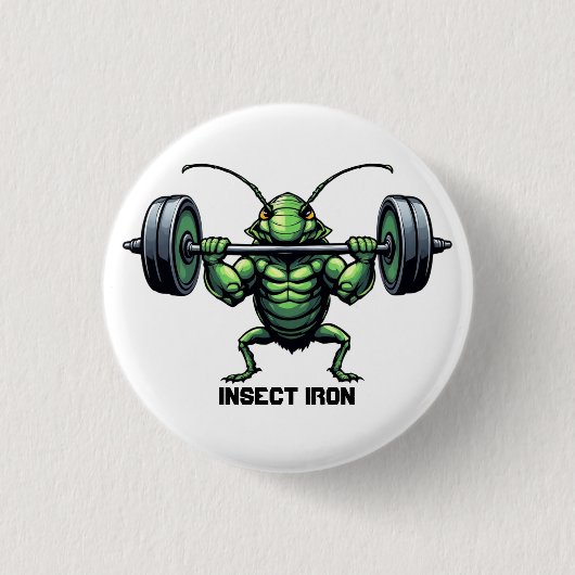 Insecten IJzer Ronde Button 3,2 Cm (Voorkant)