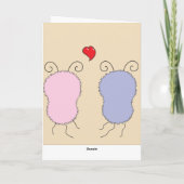 insecten liefde feestdagen kaart (Achterkant)