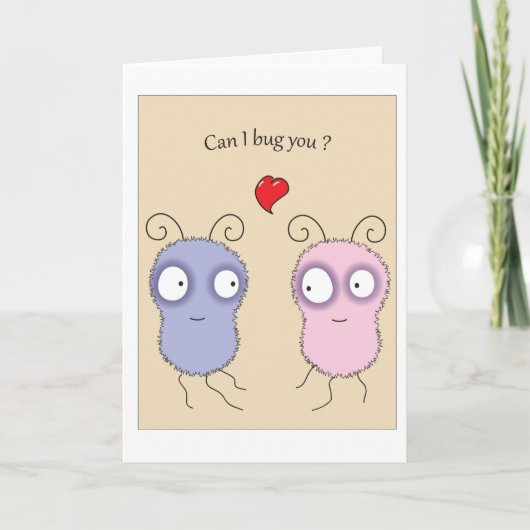 insecten liefde feestdagen kaart (Voorkant)