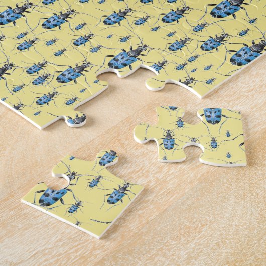 insecten Maart van de Blauwe Gepotten Legpuzzel (Zijkant)
