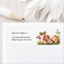 Insecten Mushroom Woodland Natuur Label