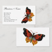  insecten of buiken, mooie vlinder visitekaartje (Voorkant / Achterkant)