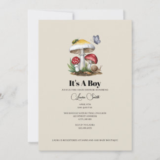 Insecten Paddenstoel Woodland Natuur Boy Baby show Kaart