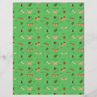 Insecten Scrapbook Papier Sage Groen