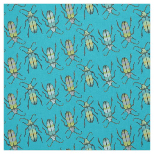 Insecten tekeningen kunst patroon stof (Swatch)
