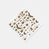 Insecten Verjaardagsfeest Papier Servet (Hoek)