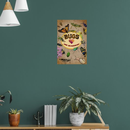 Insecten zijn mooi! Insecten Poster (Woonkamer 1)