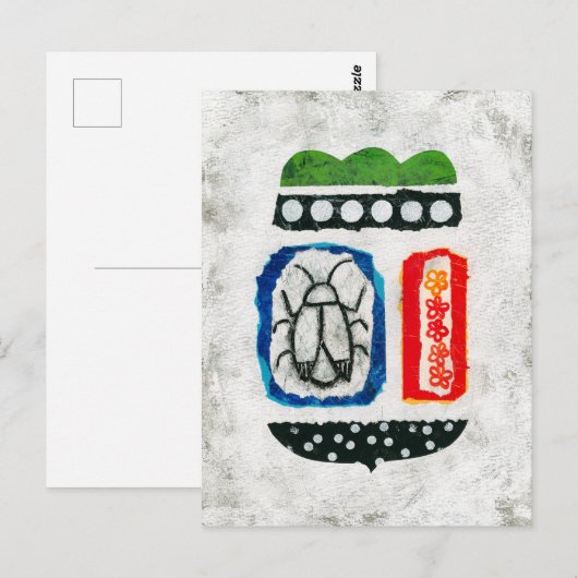 Insecten zijn Schattige Briefkaart - Abstracte kun (Voorkant / Achterkant)