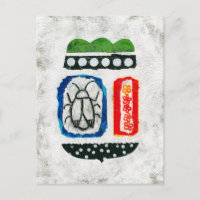 Insecten zijn Schattige Briefkaart - Abstracte kun