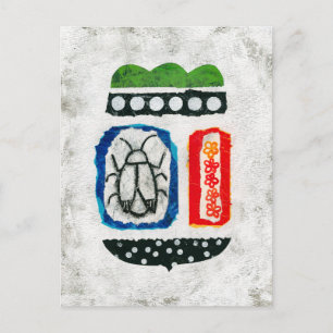 Insecten zijn Schattige Briefkaart - Abstracte kun