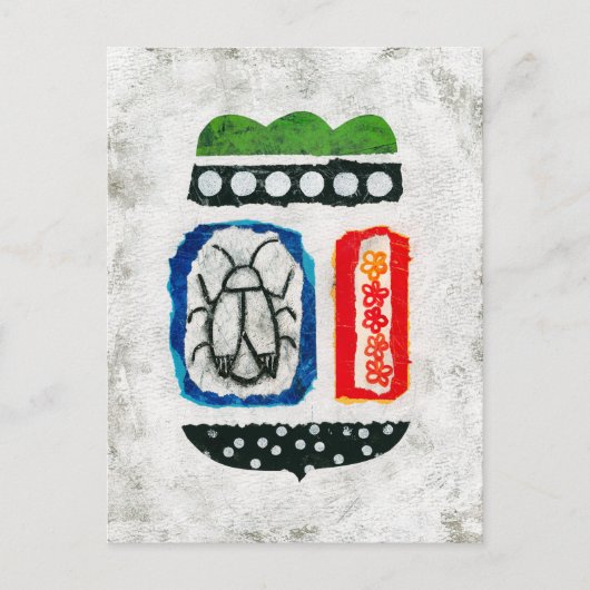 Insecten zijn Schattige Briefkaart - Abstracte kun (Voorkant)