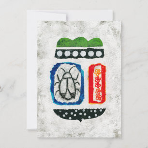 Insecten zijn Schattige Wenskaart - Abstracte kuns Kaart