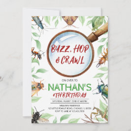 Insectenbeestjes verjaardag kaart