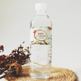 Insectenbeestjes Verjaardag Waterfles Label Etiket