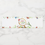 Insectenbeestjes Verjaardag Waterfles Label Waterfles Etiket (Enkel label)