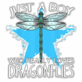 Insectenentomoloog is gewoon een jongen die echt v sticker (Voorkant)