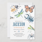 insectenjongen verjaardag kaart (Voorkant)