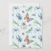 insectenjongen verjaardag kaart (Achterkant)