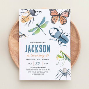 insectenjongen verjaardag kaart