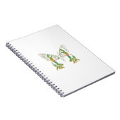 Insectenmot groen Sinaasappel Notitieboek (Rechterzijde)
