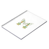 Insectenmot groen Sinaasappel Notitieboek (Linkerzijde)