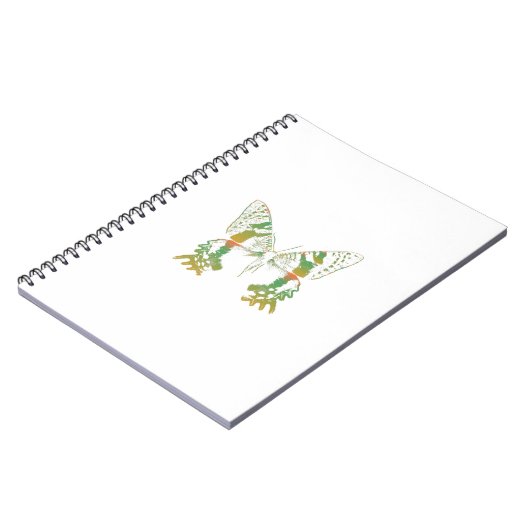 Insectenmot groen Sinaasappel Notitieboek (Linkerzijde)