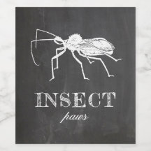 Insectenpoten. Chalkboard Halloween feest. heks