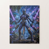 Insectoid Alien Warrior Puzzle Legpuzzel (Verticaal)