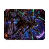 Insectoid Space Pirate — Six-Armed Combatant Magneet (Horizontaal)